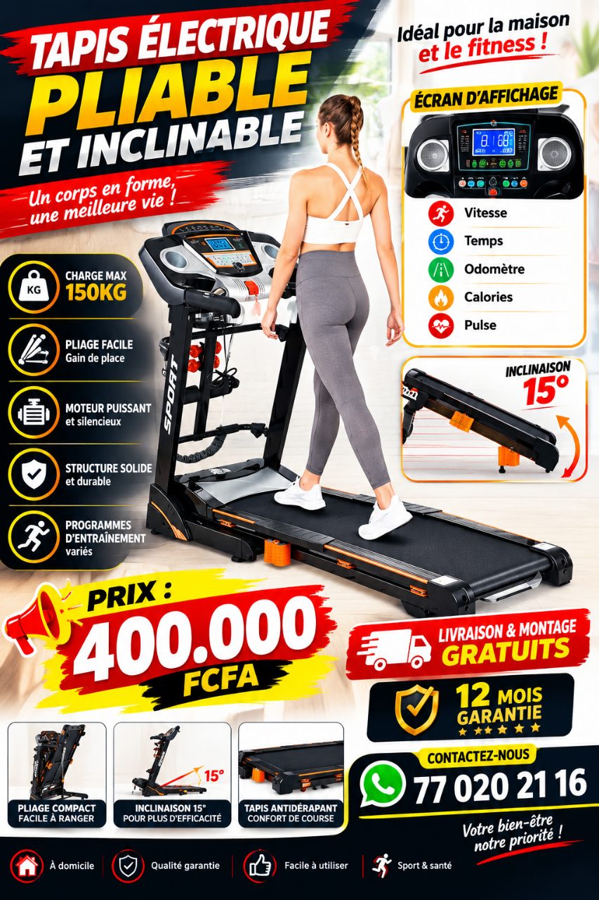 Tapis électrique pliable et inclinable — photo 1