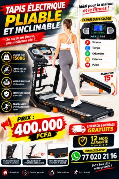 Tapis électrique pliable et inclinable